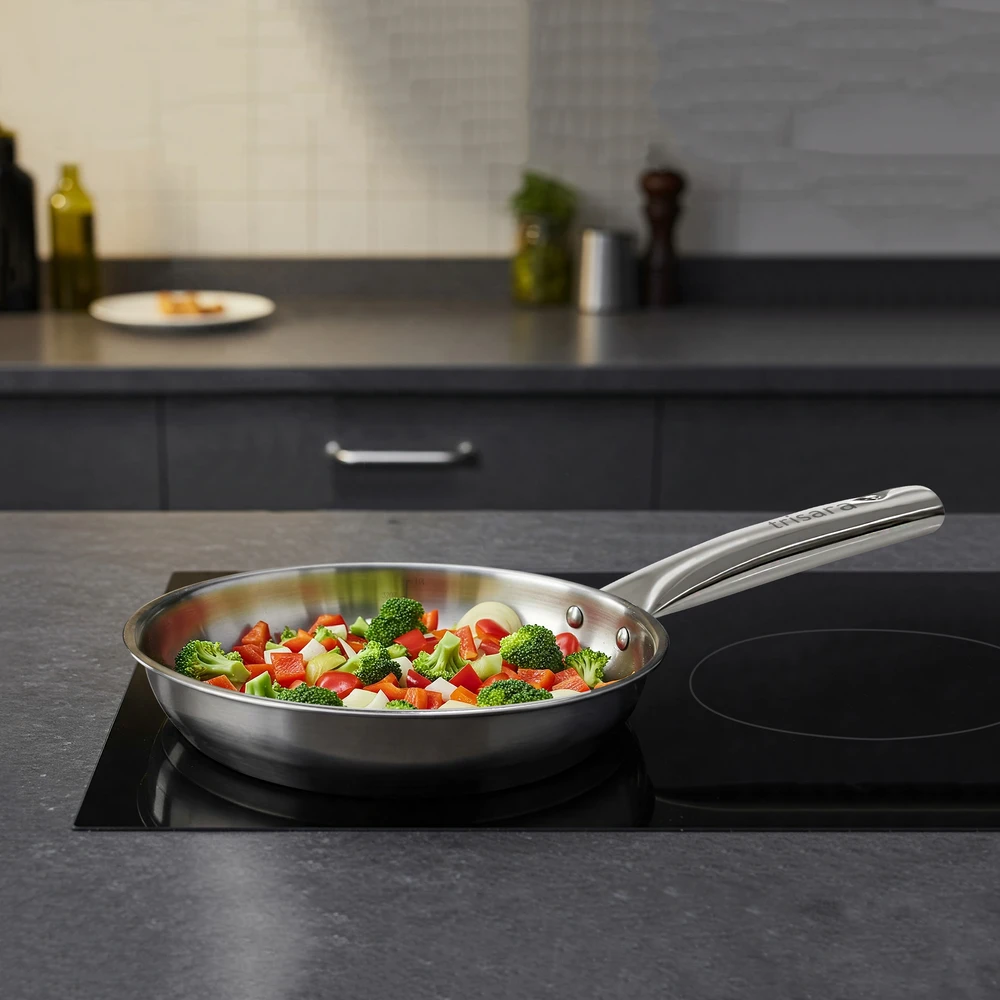 Triply Stainless Steel Fry Pan | Size: 24 cm | Capacity: 2000 ml - Image 5