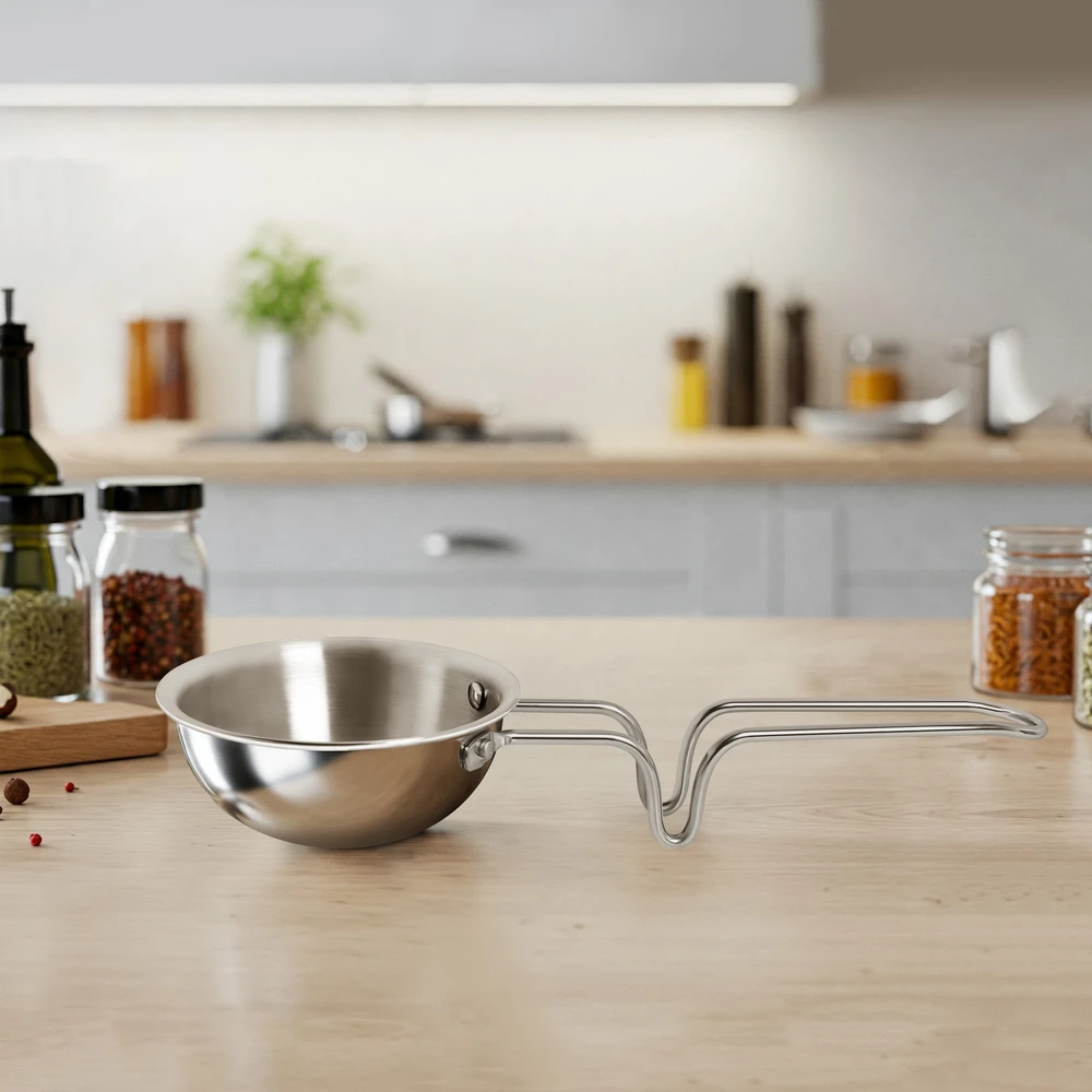 Triply Stainless Steel Tadka Pan | Size: 11 cm | Capacity: 350 ml - Image 5