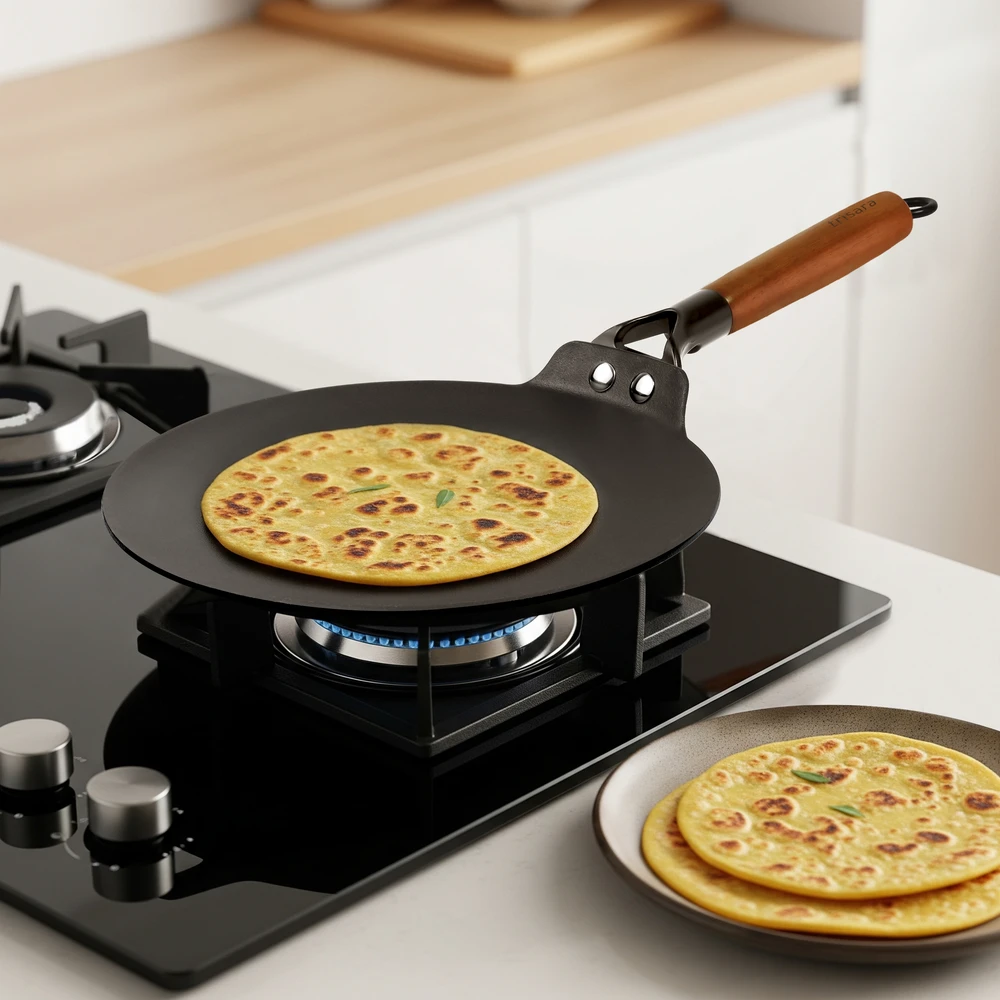 Heritage Cast Iron Roti Tawa | 24 cm - Image 4