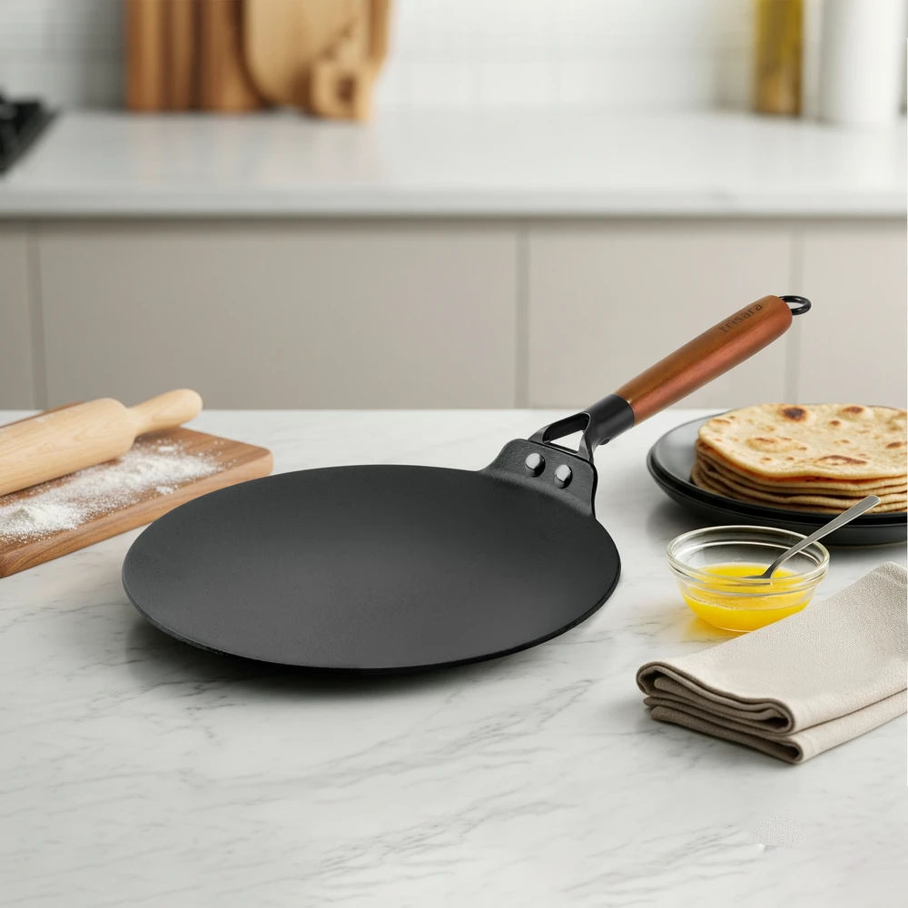 Heritage Cast Iron Roti Tawa | 28 cm - Image 3