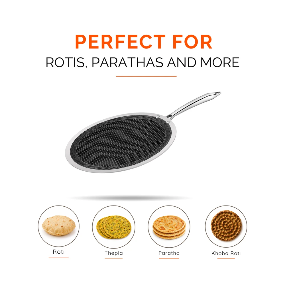 Triply Honeycomb Roti Tawa | 30 cm - Image 4