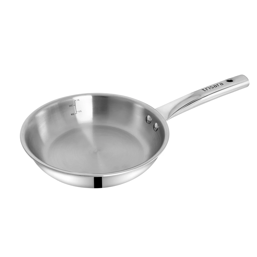 Triply Stainless Steel Fry Pan | Size: 24 cm | Capacity: 2000 ml - Image 2